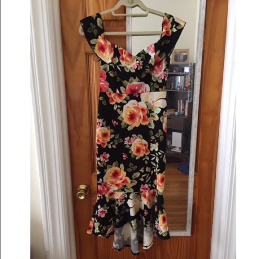 Black Floral Dress